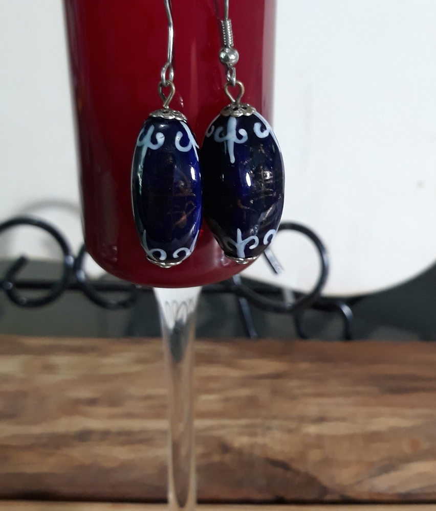 ❤VINTAGE JAPANESE MURANO CRYSTAL EARRINGS